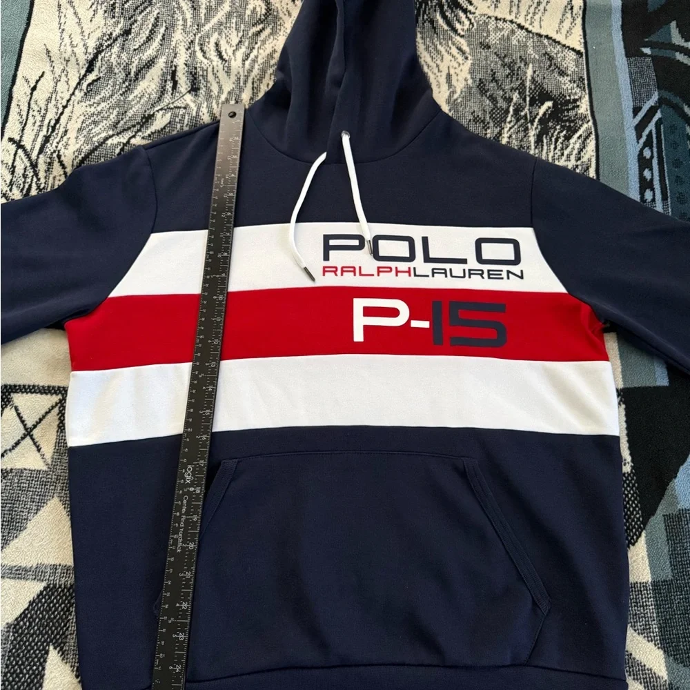 Polo Ralph Lauren Double Knit USAOffshore Racing P-15 Navy Blue/White/Red Hoodie